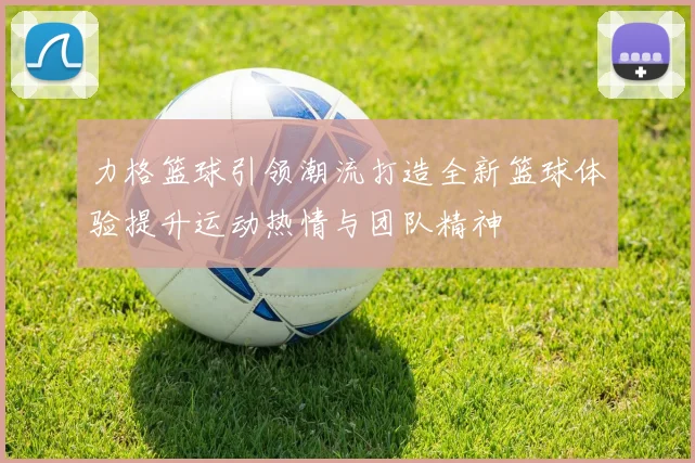 力格篮球引领潮流打造全新篮球体验提升运动热情与团队精神